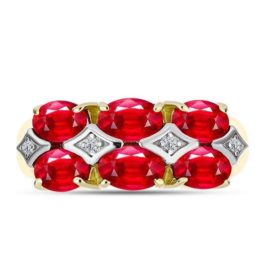 Inel din Argint 925 Placat cu Aur ( 4.31 grame ) cu Agat Roșu și Topaz Alb 2.45 Carate