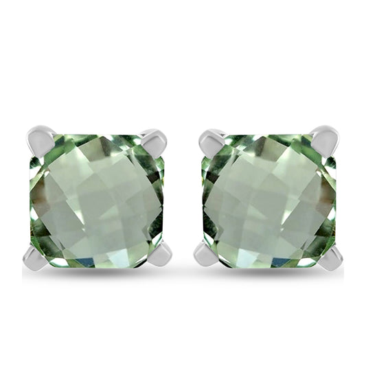 Cercei din Argint 925 ( 1.09 grame ) cu Ametist Verde 1.22 Carate