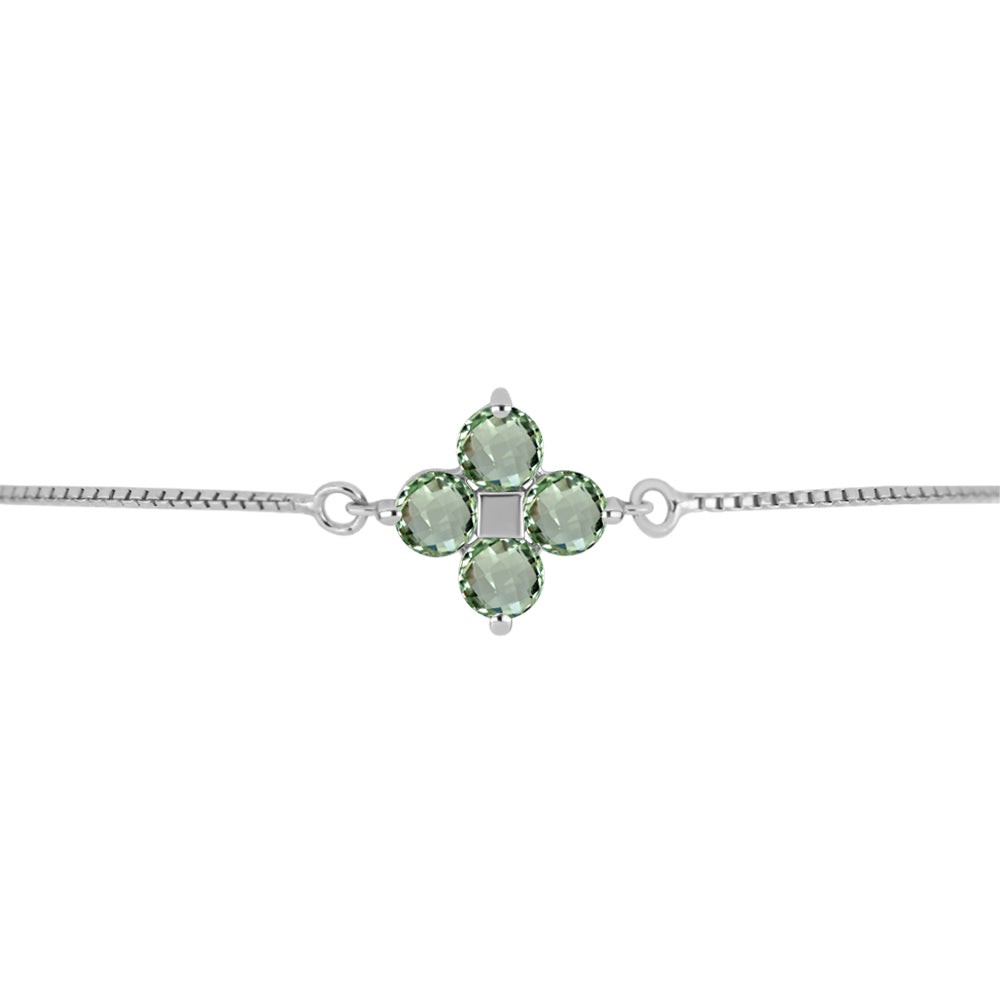 Brățară din Argint 925 ( 2.93 grame ) cu Ametist Verde 2.05 Carate