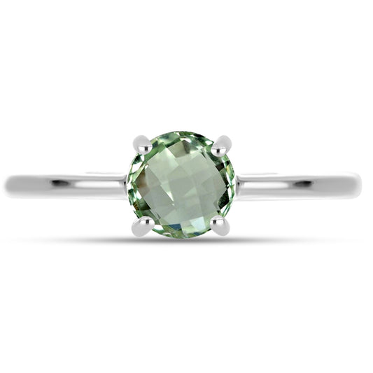 Inel din Argint 925 ( 1.73 grame ) cu Ametist Verde 0.86 Carate