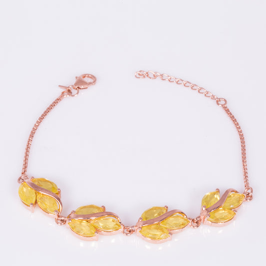 Brățară din Argint 925 Placat cu Aur ( 10.57 grame ) cu Diaspor Sintetic 15.73 Carate