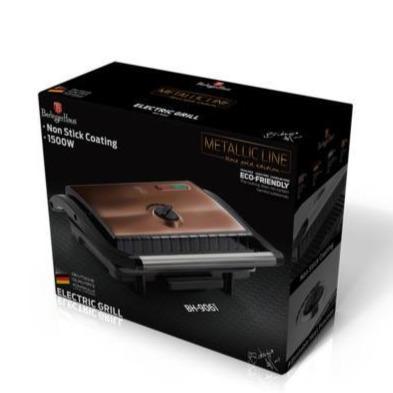 Grill Electric și Sandwich Maker Berlinger Haus cu Acoperire Antiaderentă, Roz-Auriu - Galeria de Bijuterii