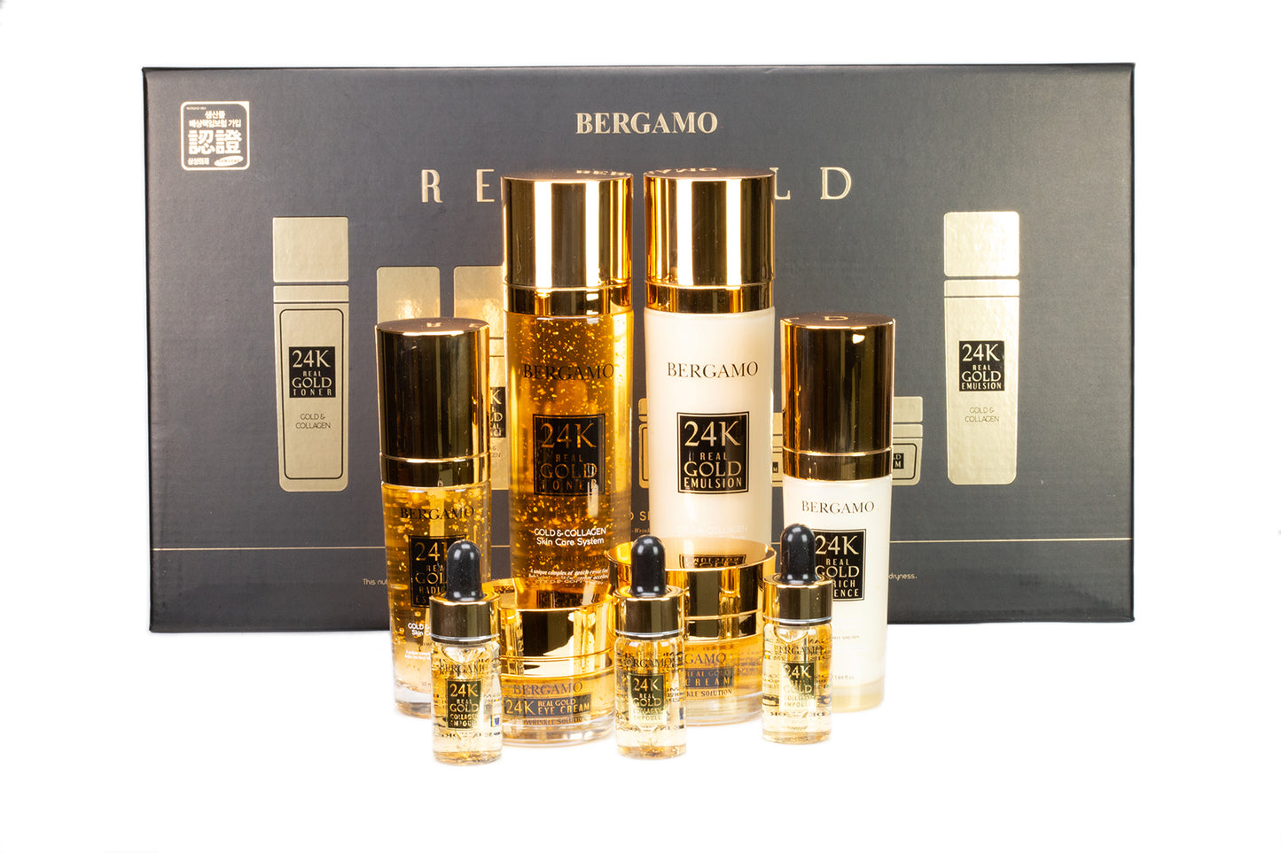 Set de Îngrijire a pielii anti-îmbătrânire BERGAMO 24K REAL GOLD