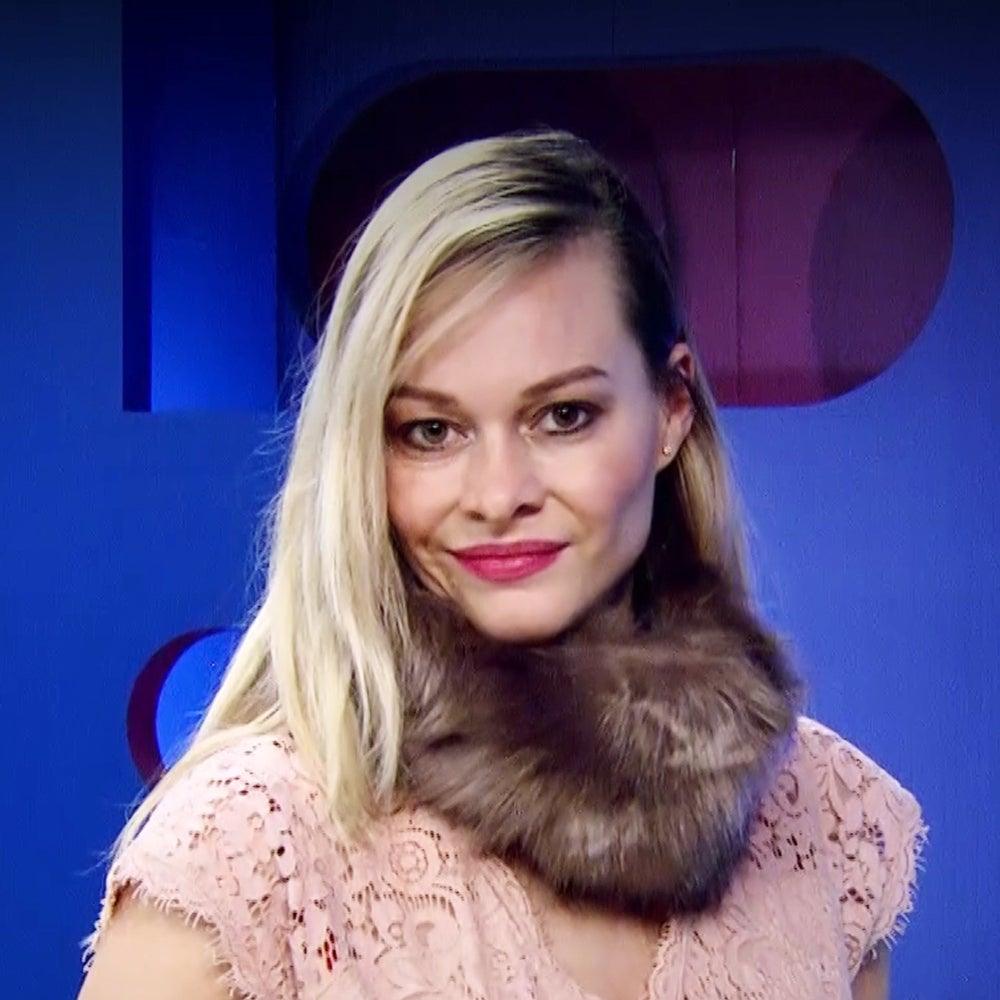 Eșarfă Bicoloră din Blană Sintetică, 22 cm x 40 cm, Maro - Galeria de Bijuterii