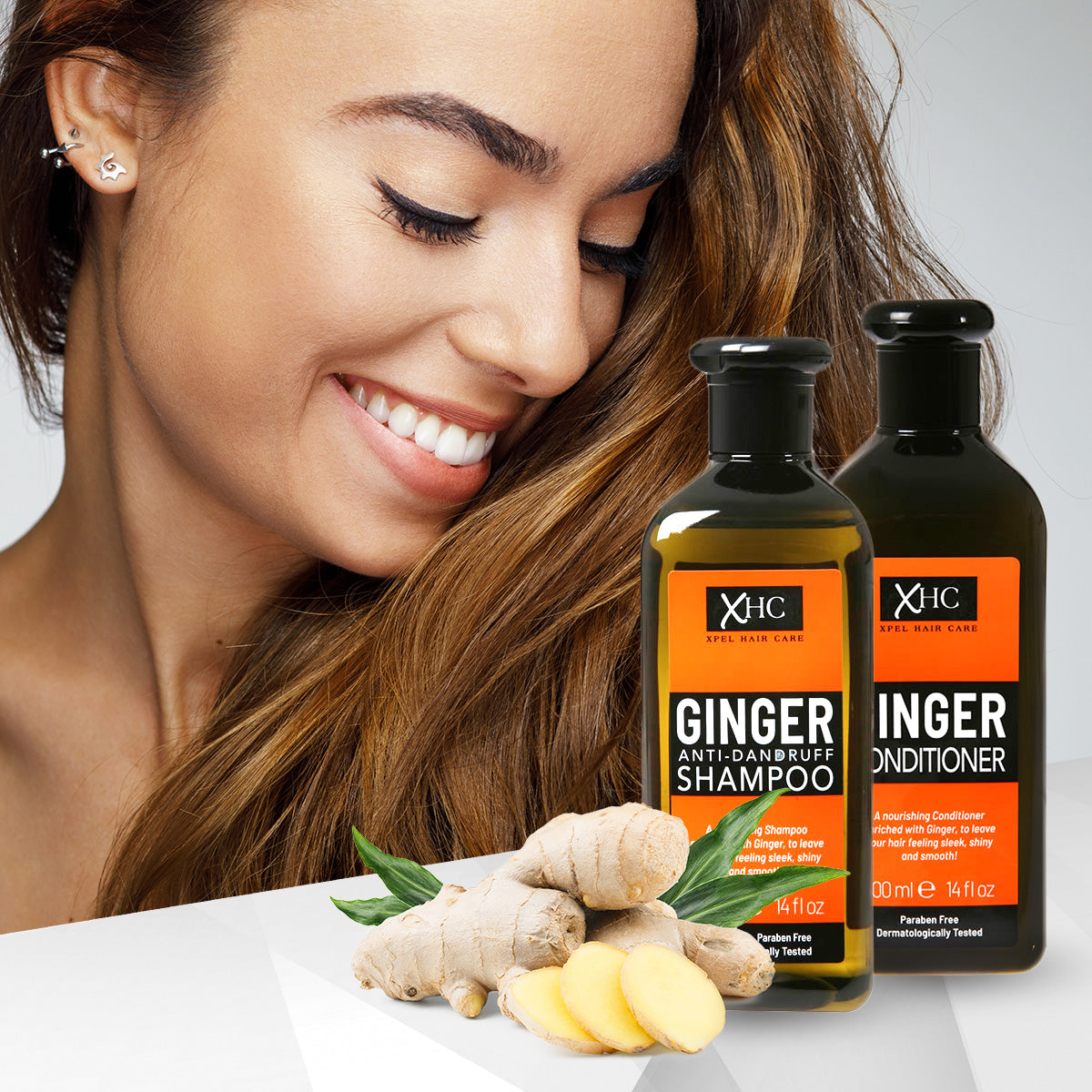 XHC Balsam de păr răcoritor cu ghimbir, 400 ml