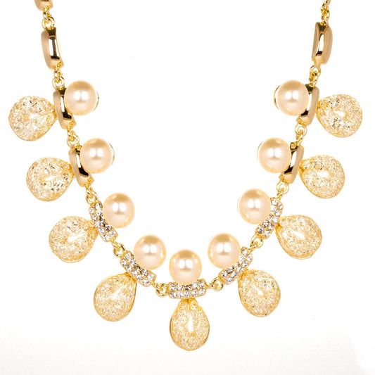 Set din Aliaj Placat cu Aur cu Cristal Alb Emporia® - Galeria de Bijuterii