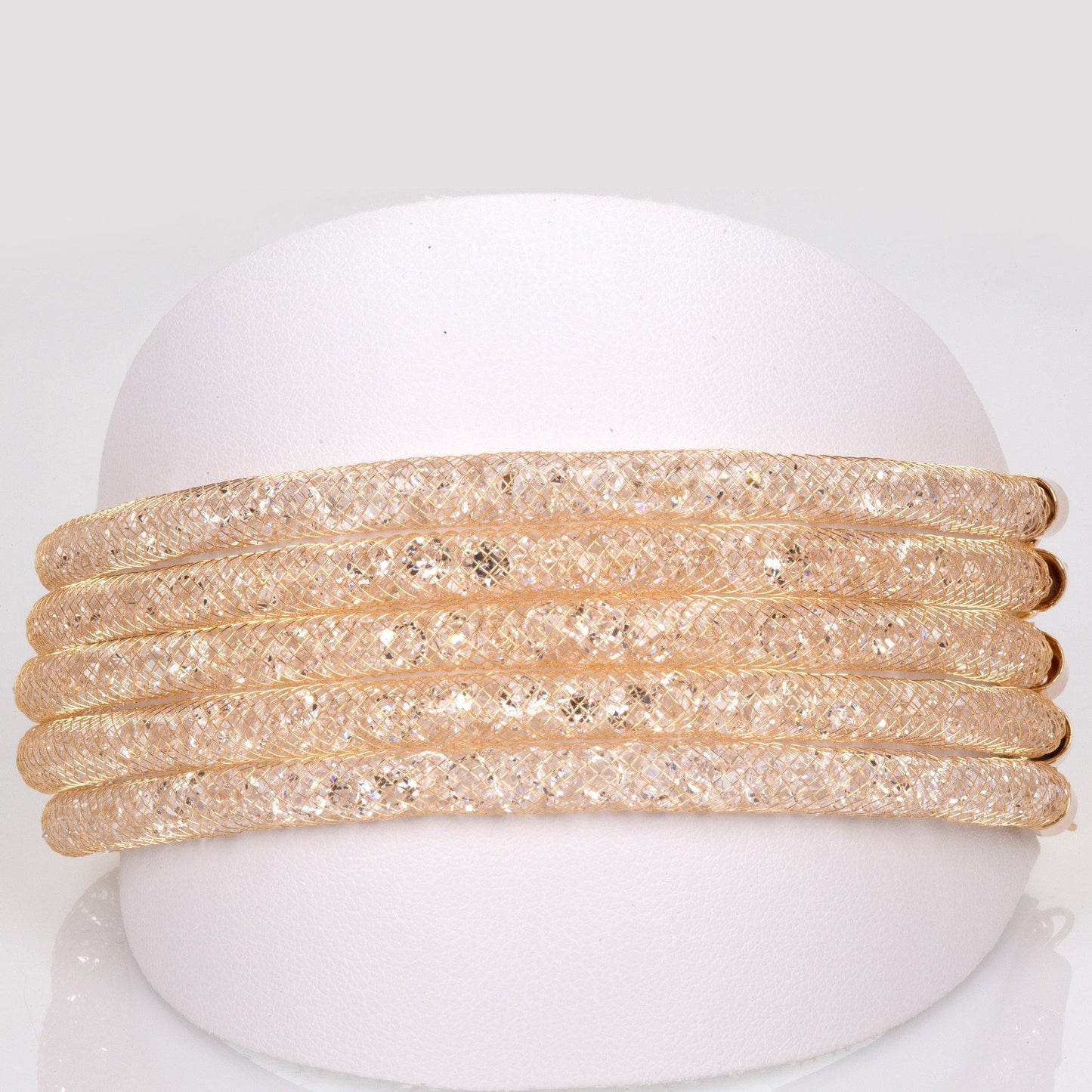 Set din Aliaj Placat cu Aur cu Cristal Alb Emporia® - Galeria de Bijuterii