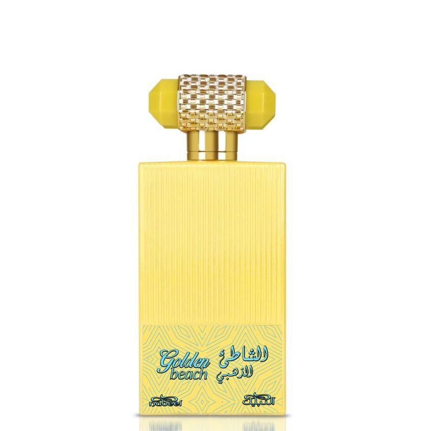 100 ml Eau de Parfum Golden Beach cu Arome de Chihlimbar-Vanilie pentru Femei și Bărbați - Galeria de Bijuterii