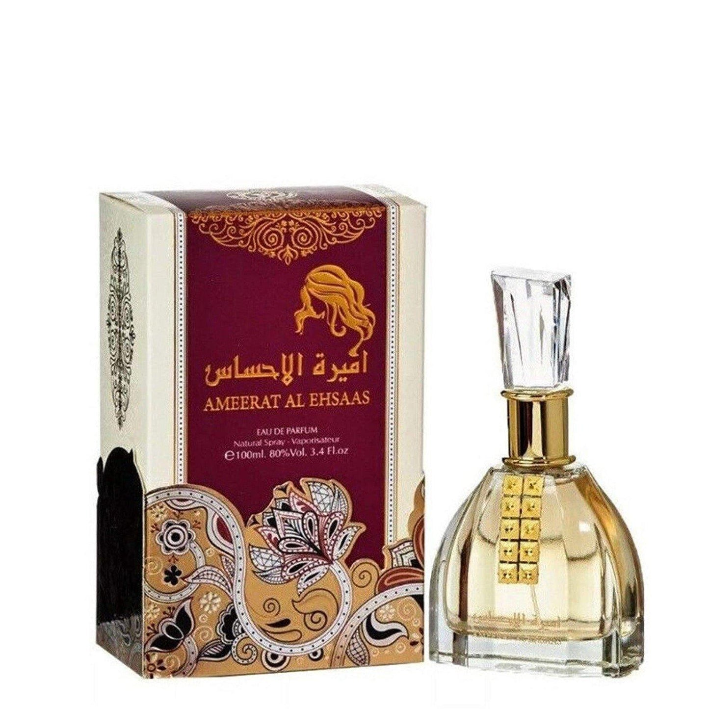100 ml Eau de Parfum Ameerat Al Eshaas cu Aromă Vanilie-Fructată pentru Femei - Galeria de Bijuterii