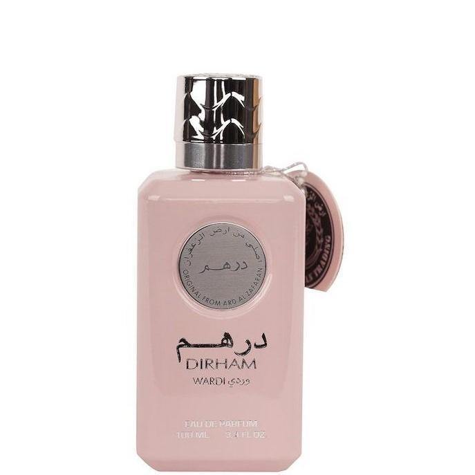 100 ml Eau de Parfume Dirham Wardi cu Arome Dulci Fructate-Florale pentru Femei - Galeria de Bijuterii