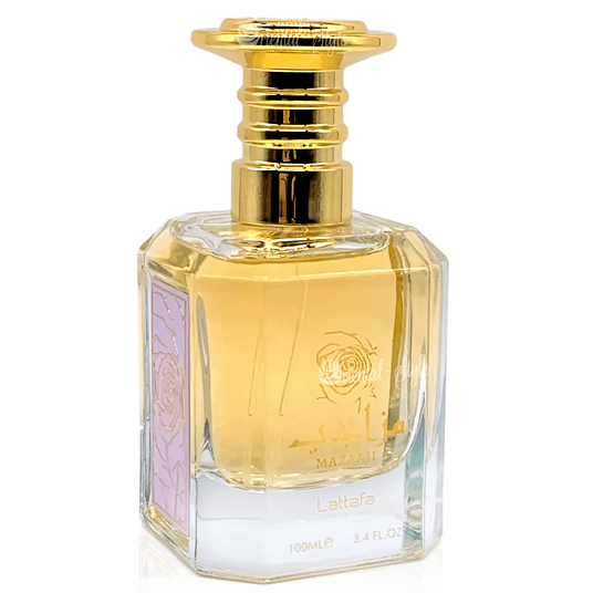 100ml Eau de Perfume Mazaaji White cu Arome Pudrat-Florale și Mosc pentru Femei - Galeria de Bijuterii