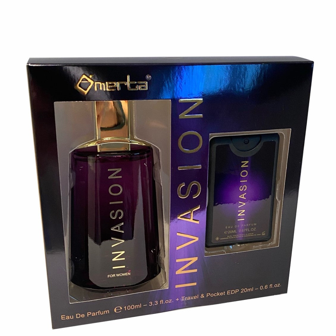 100 ml + 20 ml Parfum EDP "INVASION" cu Arome Florale pentru Femei