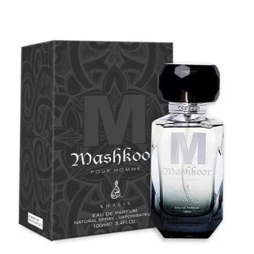 100 ml Parfum EDP MASHKOOR cu Arome Picant-Lemnoase și Piele pentru Bărbați