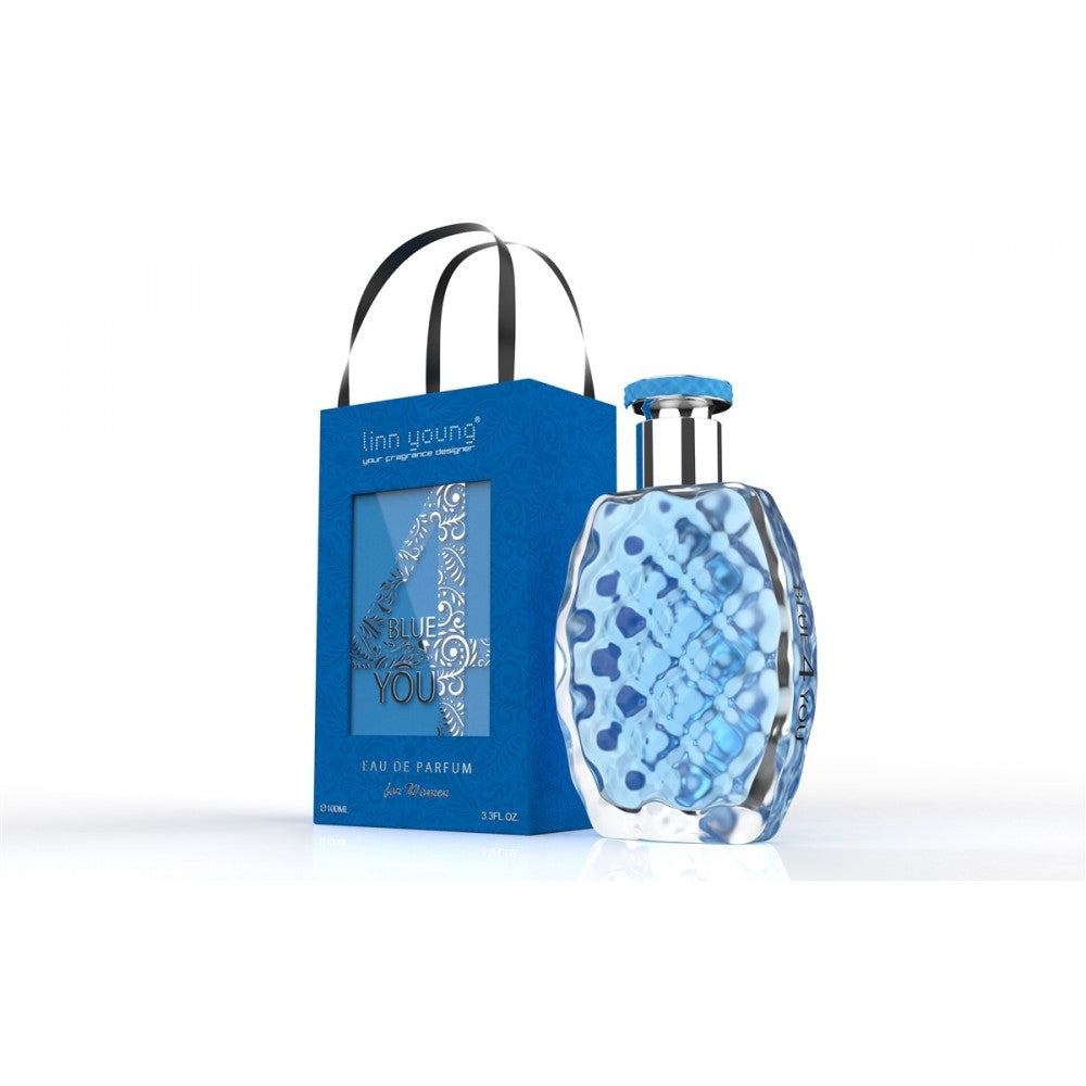 100 ml Eau de Parfume BLUE 4 YOU cu Arome Floral-Fructate pentru Femei