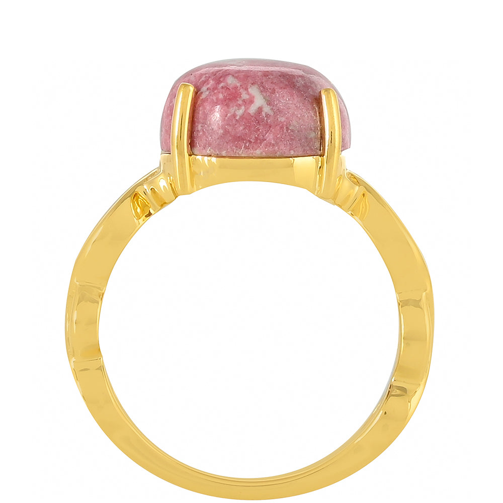 Inel din Argint 925 Placat cu Aur ( 2.98 grame ) cu Thulit 5.84 Carate