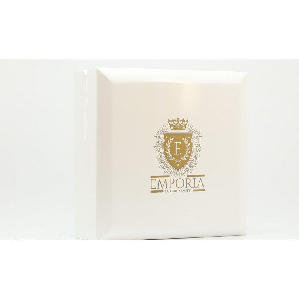 Cutie de Bijuterii din Lemn Alb cu Piele Ecologică pentru 20 de Inele - Galeria de Bijuterii