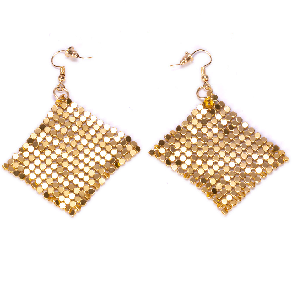 Set din Aliaj Placat cu Aur cu Cristal Șampanie Emporia® ( Colier+Cercei )