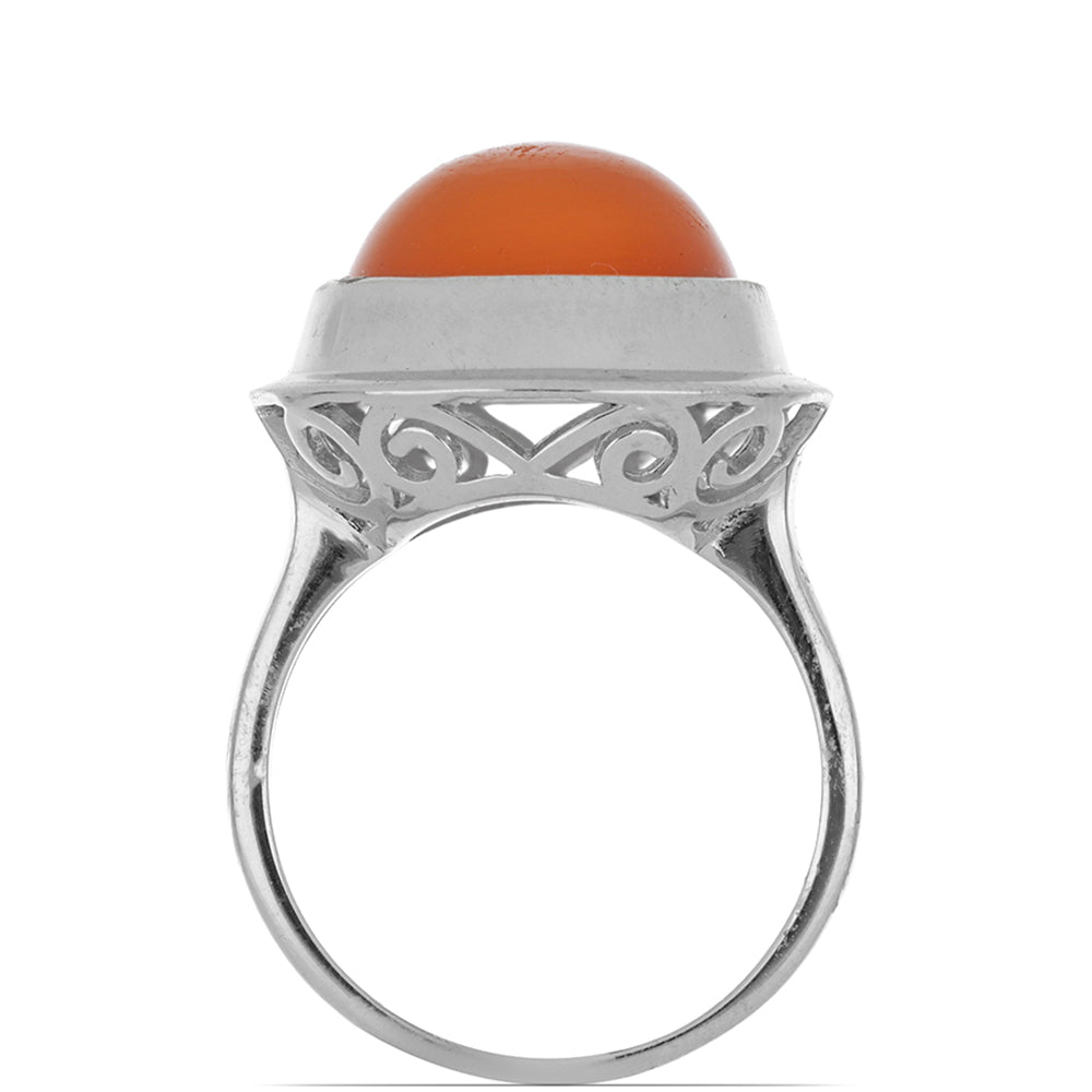 Inel din Argint 925 ( 4.76 grame ) cu Carneol Tagebau 9.73 Carate