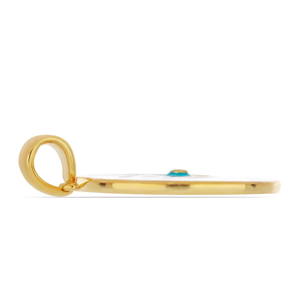 Pandantiv din Argint 925 Placat cu Aur ( 4.7 grame ) cu Email