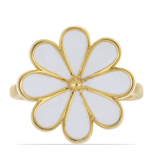 Inel din Argint 925 Placat cu Aur ( 5.12 grame ) cu Email