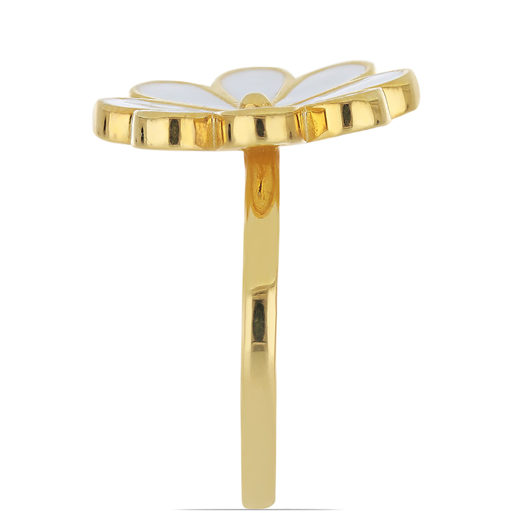 Inel din Argint 925 Placat cu Aur ( 5.12 grame ) cu Email