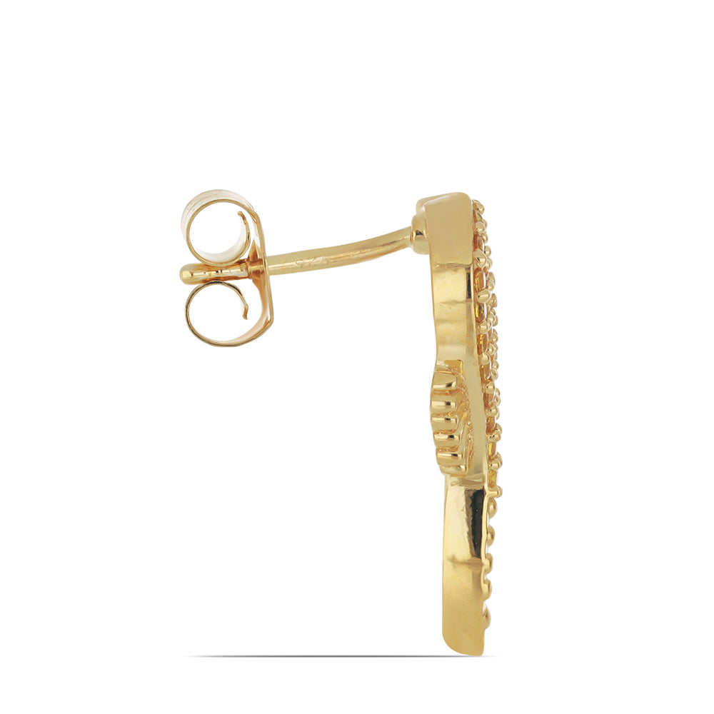 Set din Argint 925 Placat cu Aur ( 5.43 grame ) cu Citrin Ural 0.59 Carate