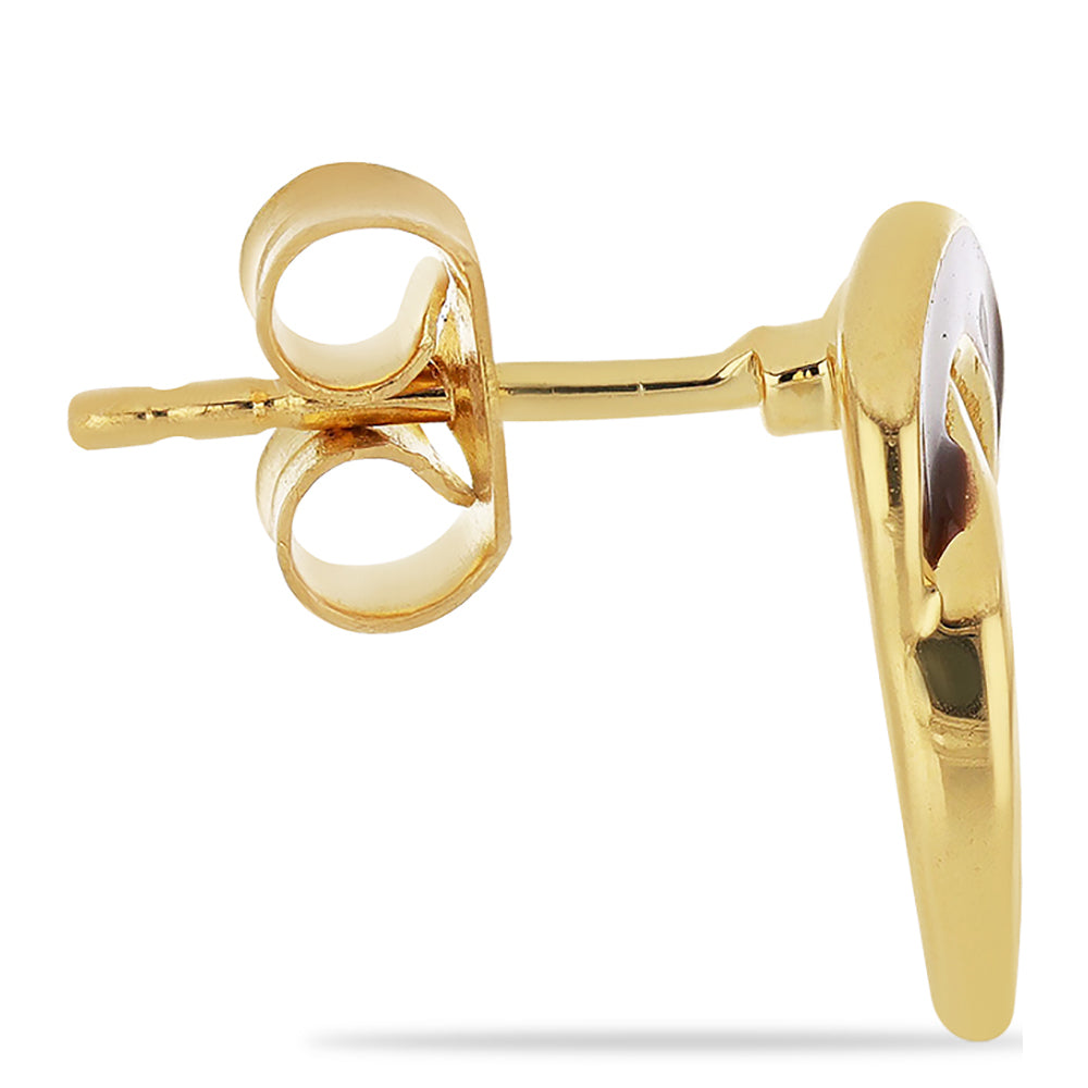 Cercei din Argint 925 Placat cu Aur ( 4.25 grame ) cu Email