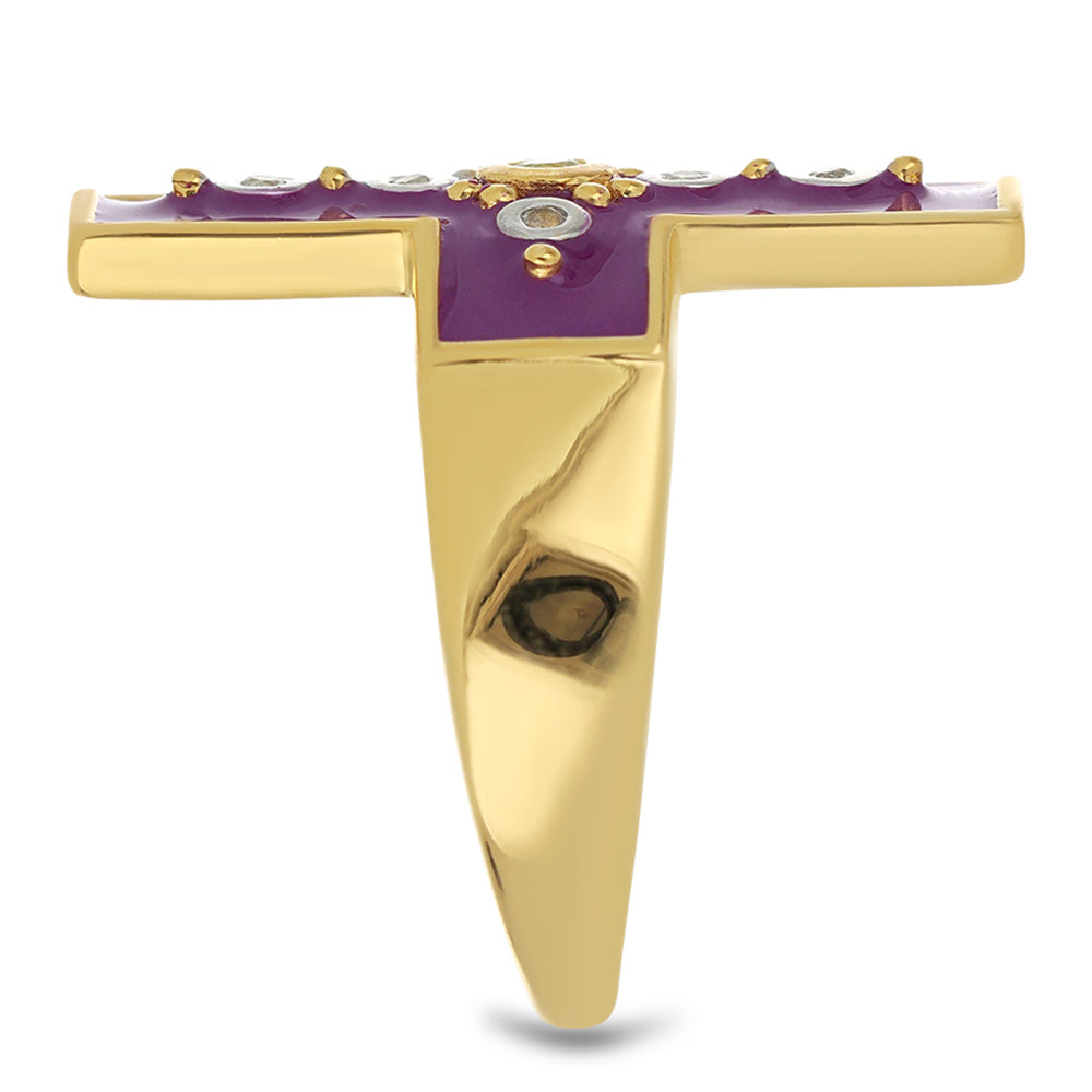 Inel din Argint 925 Placat cu Aur ( 5.27 grame ) cu Email și Peridot Changbai 0.11 Carate