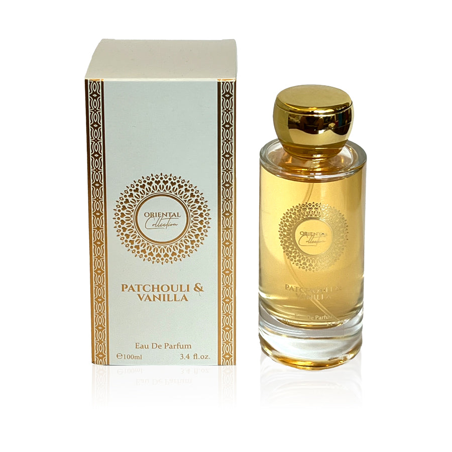 100 ml EDP PATCHOULI & VANILLA cu Arome Orientale, lemnoase, elegant, pudrat pentru Femei 1 