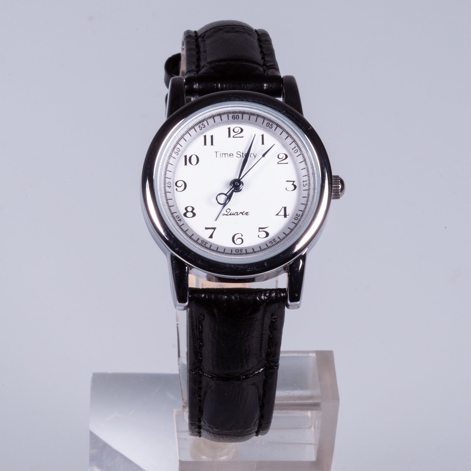 Ceas din Aliaj Placat cu Aur cu Cristal Alb Emporia® 1 