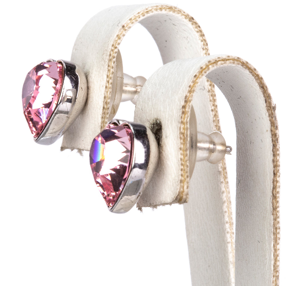 Set din Aliaj Placat cu Aur cu Cristal Alb Emporia® și Cristal Roz Emporia® ( Cercei+Brățară )
