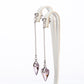 Set din Aliaj Placat cu Aur cu Cristal Violet Emporia® ( Cercei+Pandantiv )