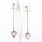 Set din Aliaj Placat cu Aur cu Cristal Violet Emporia® ( Cercei+Pandantiv )