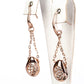 Set din Aliaj Placat cu Aur cu Cristal Alb Emporia® ( Colier+Cercei+Inel )