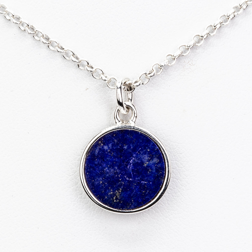 Colier din Argint 925 ( 5.28 grame ) cu Lapis Lazuli 4 Carate