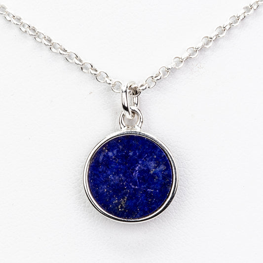 Colier din Argint 925 ( 5.28 grame ) cu Lapis Lazuli 4 Carate