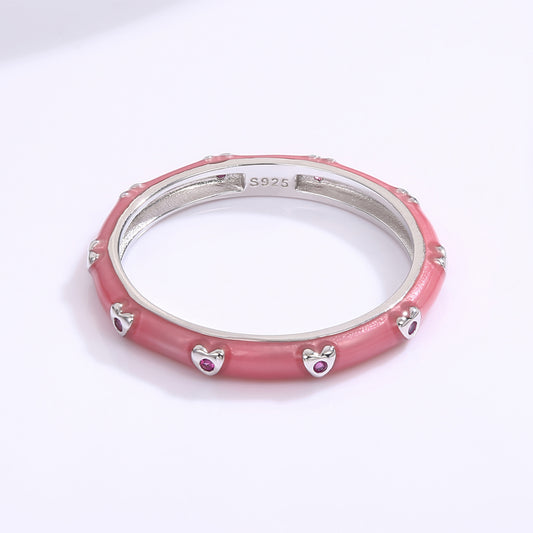 Inel din Aliaj Placat cu Aur ( 10 grame ) cu Cristal Alb Emporia® și Email