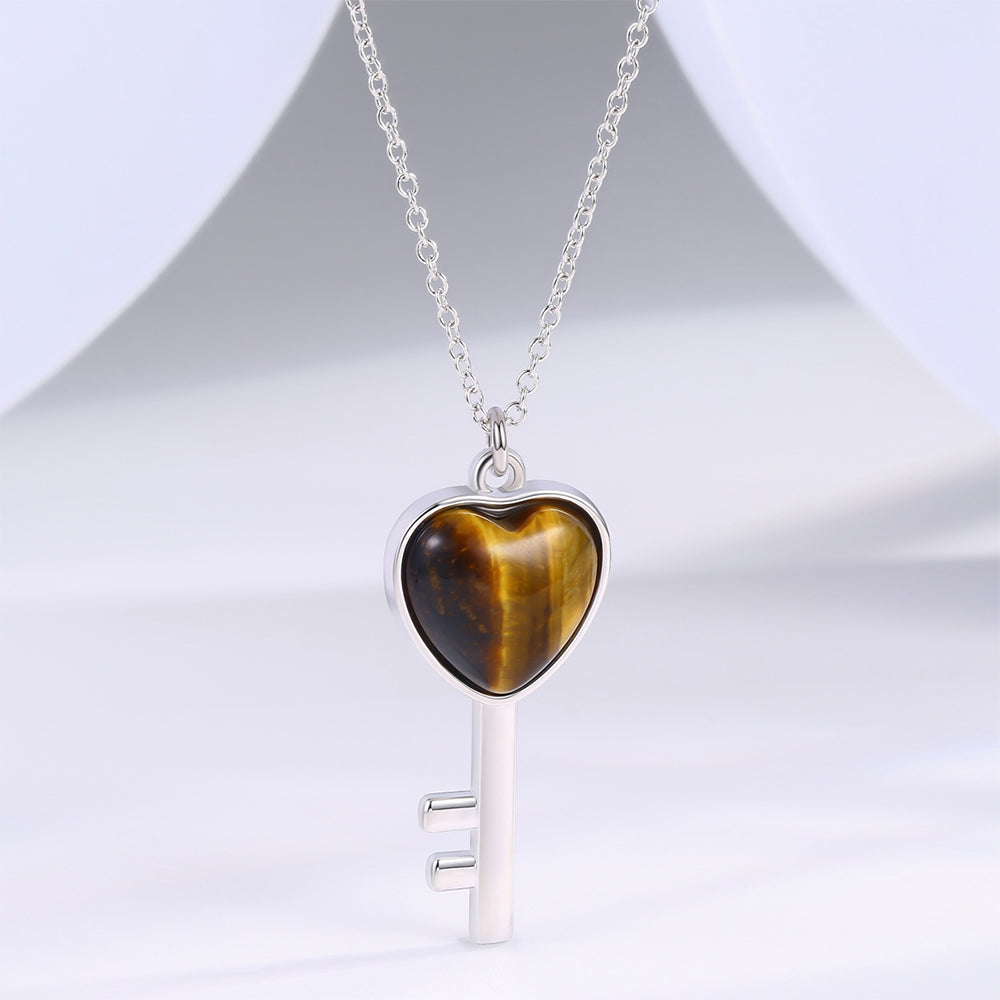 Colier din Aliaj Placat cu Aur ( 10 grame ) cu Cristal Maro Emporia® 1 