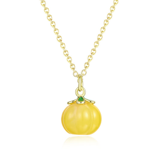 Colier din Aliaj Placat cu Aur ( 10 grame ) cu Cristal Galben Emporia®