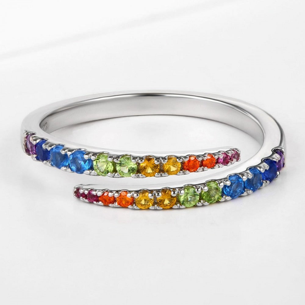 Inel din Aliaj Placat cu Aur cu Cristal Albastru Emporia® 1 