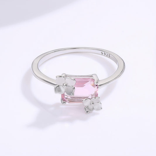 Inel din Aliaj Placat cu Aur cu Cristal Alb Emporia®