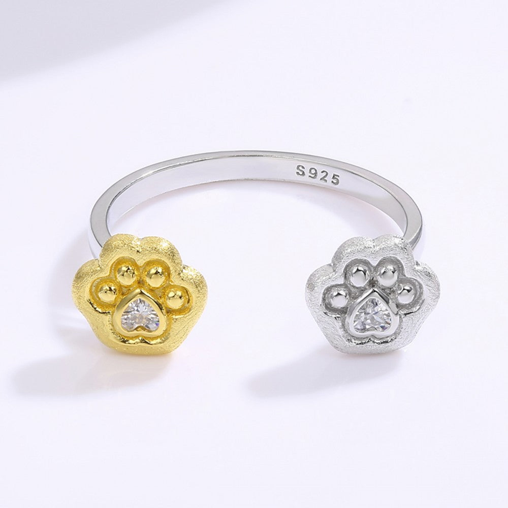 Inel din Aliaj Placat cu Aur cu Cristal Alb Emporia®