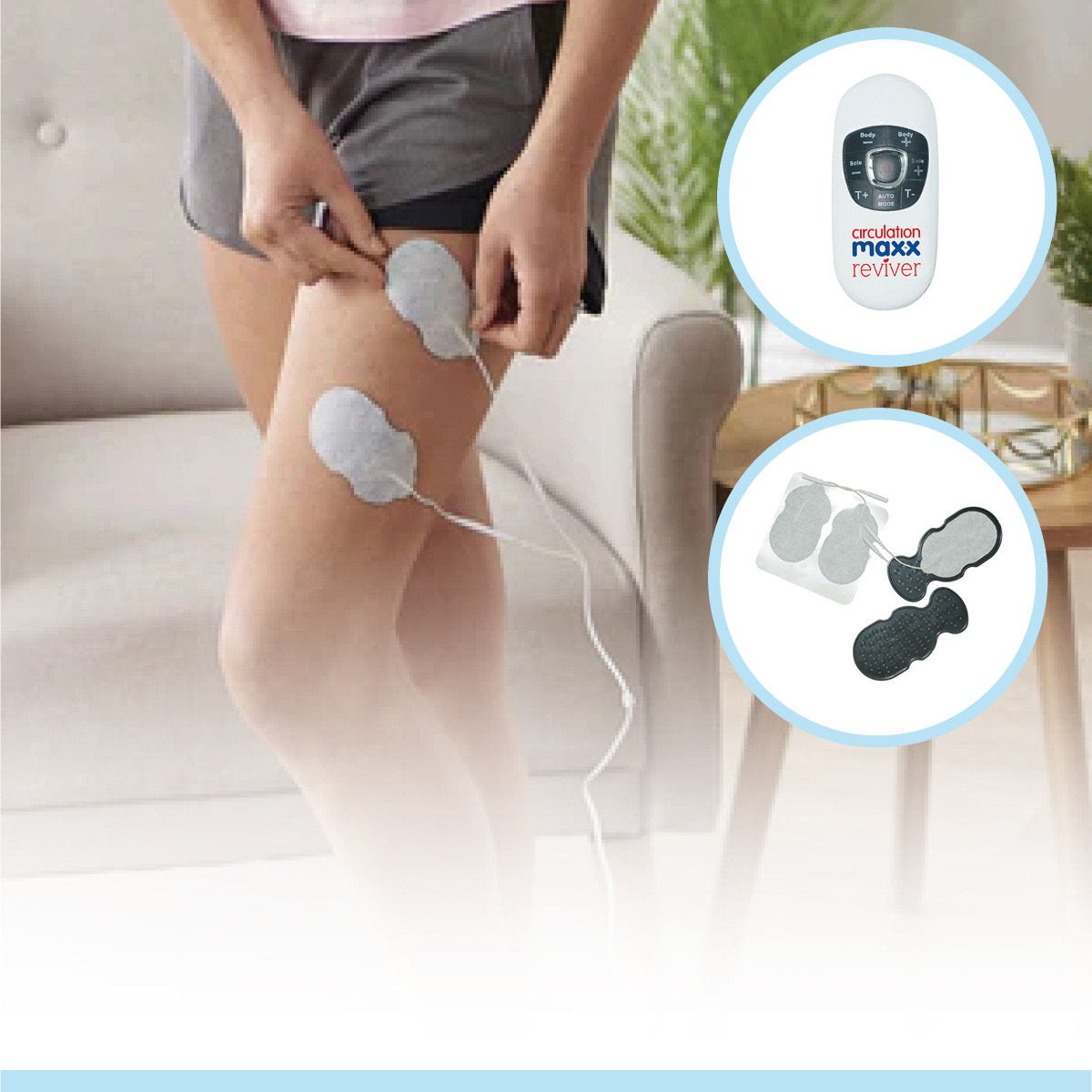 Stimulator electric pentru picioare și corp Circulation Maxx Reviver
