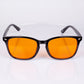 EMPORIA bluelight blocking glasses, orange lens, black frame