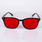 EMPORIA bluelight blocking glasses, red lens, black frame