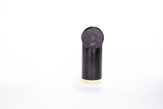 Pistol de masaj compact pentru masaj profund, cu 4 capete interschimbabile