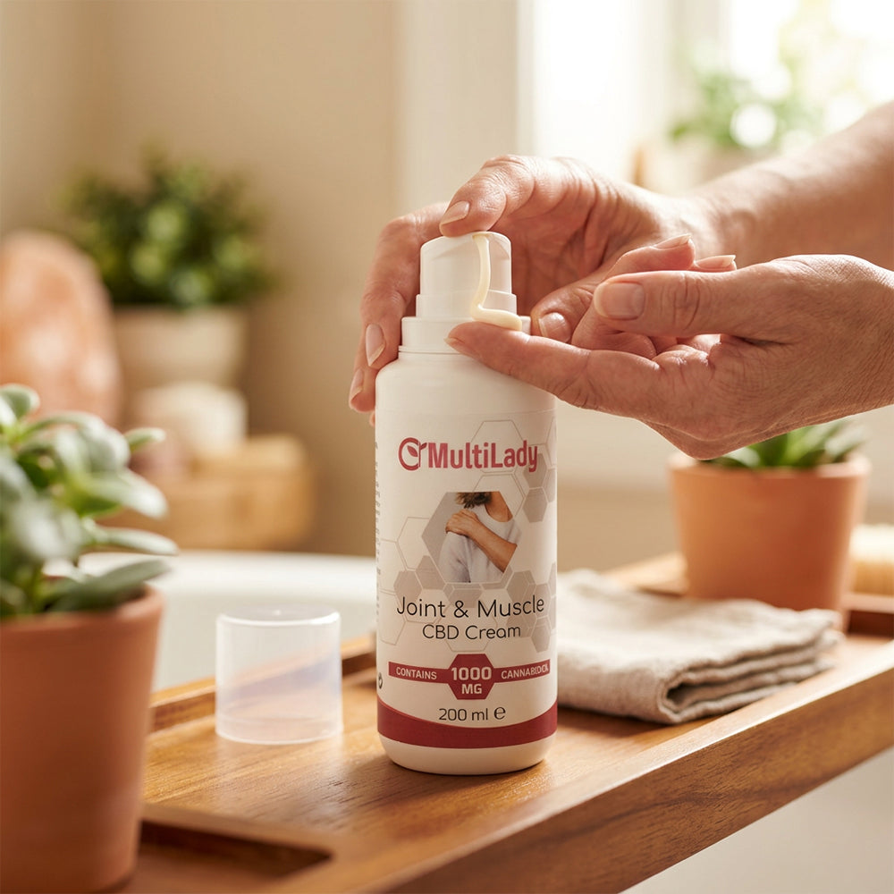 Cremă pentru Articulații și Mușchi MultiLady CBD 1000 mg – 200 ml 12 
