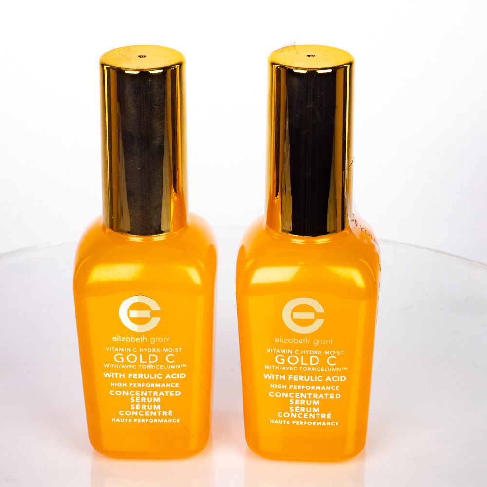 Ser hidratant Elizabeth Grant Vitamin C Hydra-Moist Gold C 1+1 CADOU(2 × 45 ml)