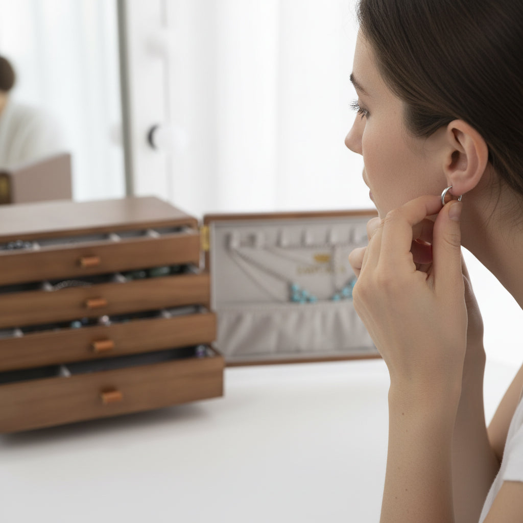 Organizator de bijuterii Emporia cu sertare multiple – mini comodă 6 