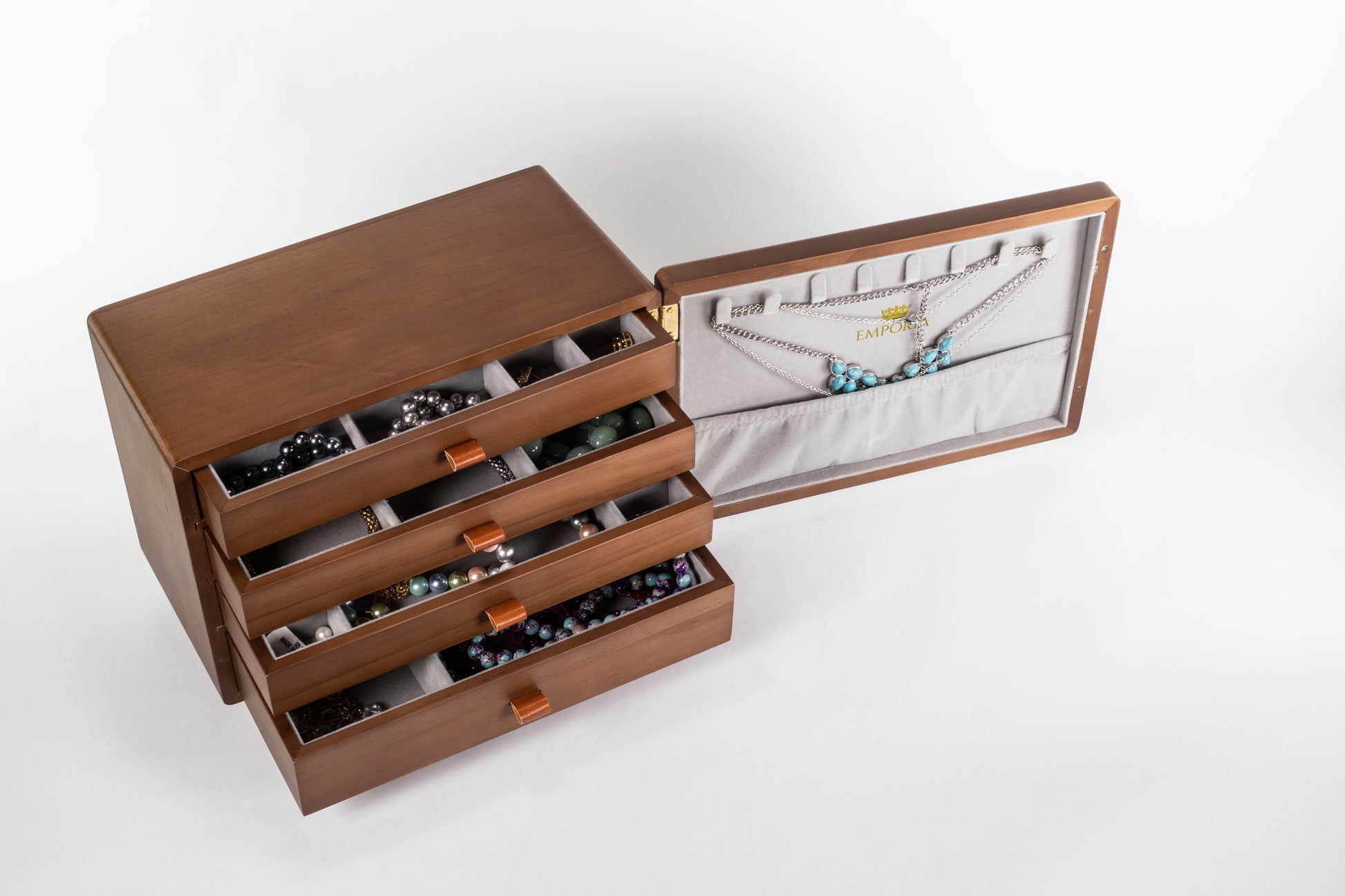 Organizator de bijuterii Emporia cu sertare multiple – mini comodă 9 